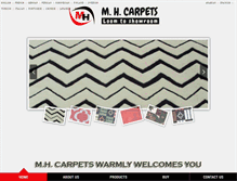 Tablet Screenshot of mhcarpet.com